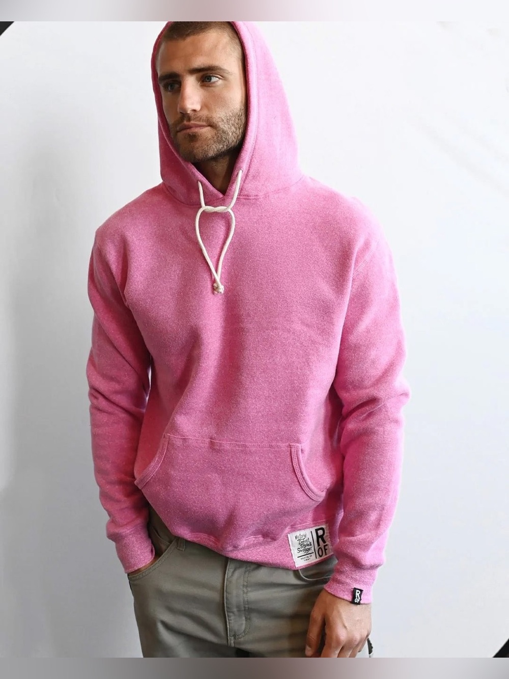 Roots of Fight ROF Pink Hoodie Unisex 2XL Victory Defeat Style Swagger Pullove